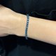 thumbnail image 5 of Pulsera de Moissanita de 4 Mm para Hombre y Mujeres Azul Real Color D Claridad VVS1 Pulsera de Tenis para Hombre Pulsera de Cadena de Diamantes de Plata Esterlina 925 Joyería 16-21 Cm, 5 of 10