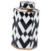 Bothyi - Jarrón De Cerámica, Organizador Decorativo, Colección De Decoración Del Hogar Para Escritorio De Mesa, 12,5X12,5X25Cm