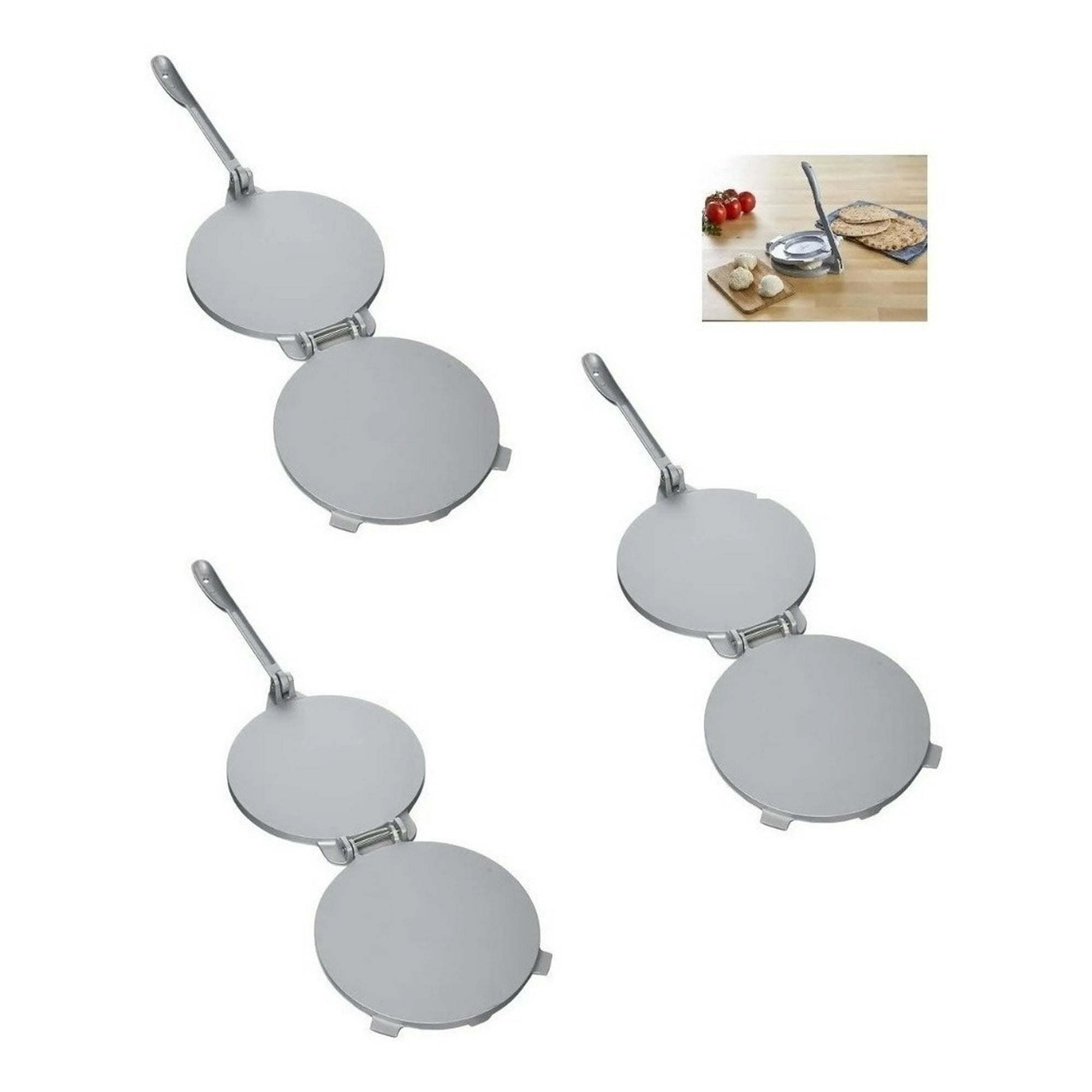 Genérico - 3 Prensa Para Tortillas Masa Cocina Prensa De Tortillas 20cm