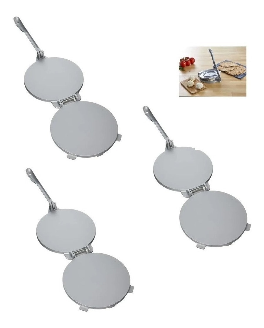 Genérico - 3 Prensa Para Tortillas Masa Cocina Prensa De Tortillas 20Cm