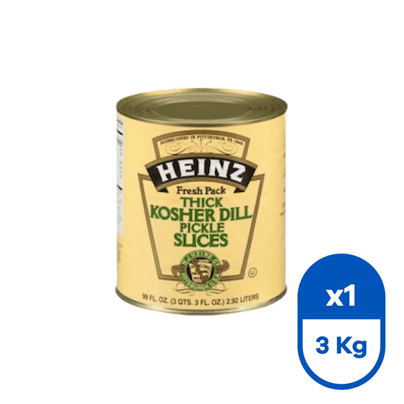 Pepinillos Kosher Dill Rodajas 3 Kg