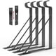 thumbnail image 1 of Broset Rod Soportes Eau, 4 unidades, ajustables, acero negro, 32 — 34 cm, 1 of 7