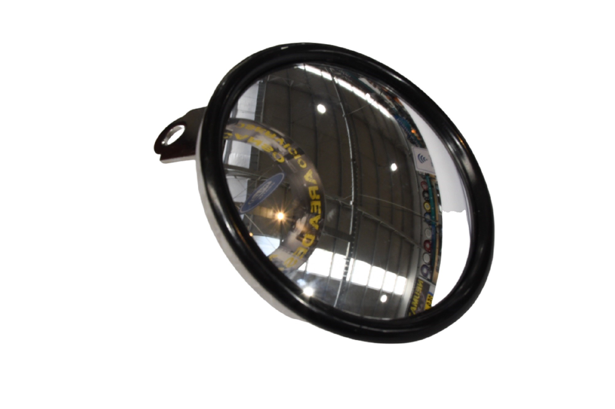 Gotek - Espejo Convexo Redondo Cromado 5 Pulgadas Soporte En L