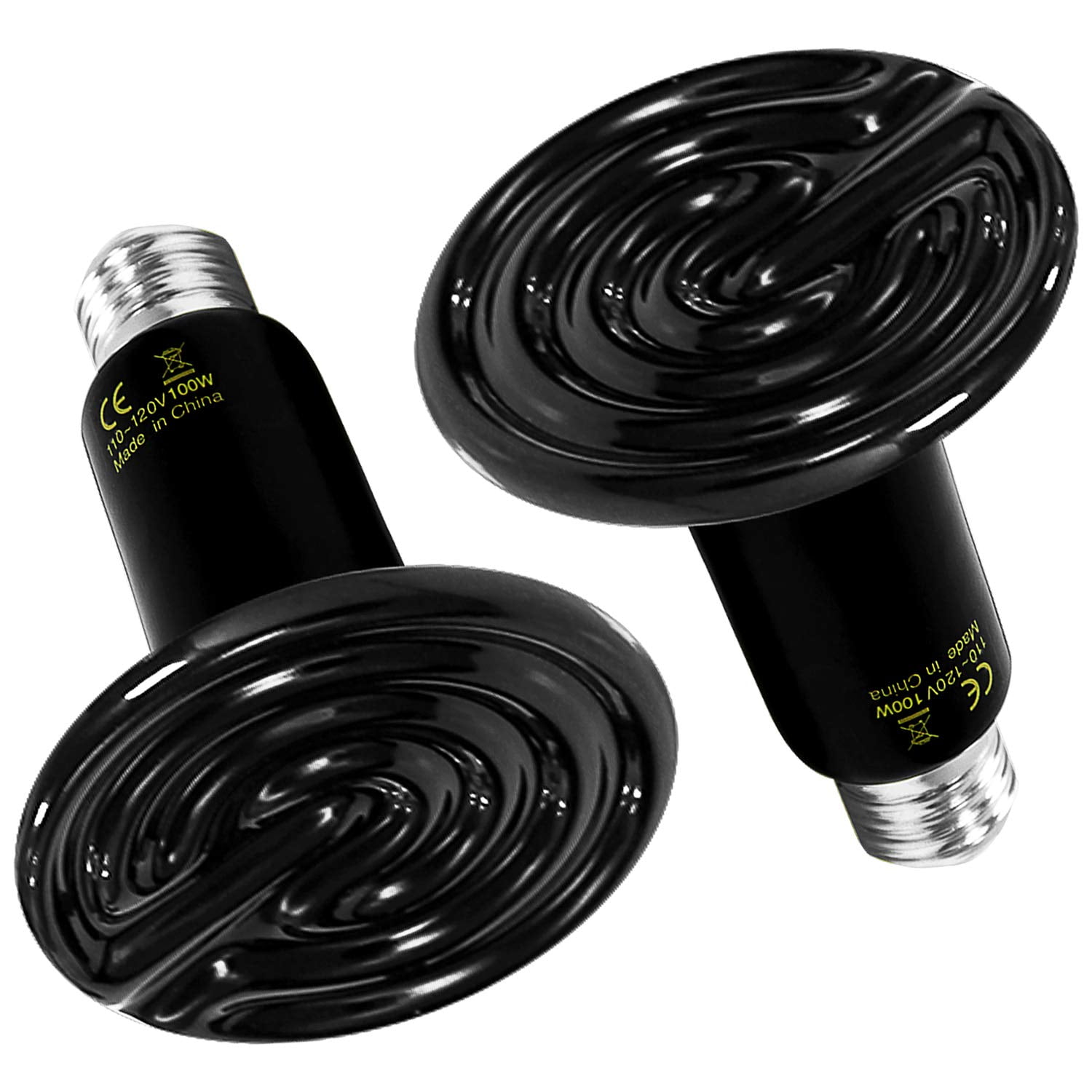 Emisor de calor cerámico Simple Deluxe de 100 W, paquete de 2 unidades para reptiles