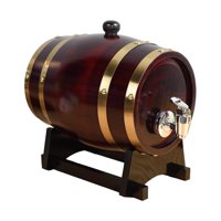 Bothyi - Barril De Envejecimiento De Madera Con Espiga, Barril De Madera Para Vino De Regalo, Para Mesa De Vino, 1,5 L, Retro