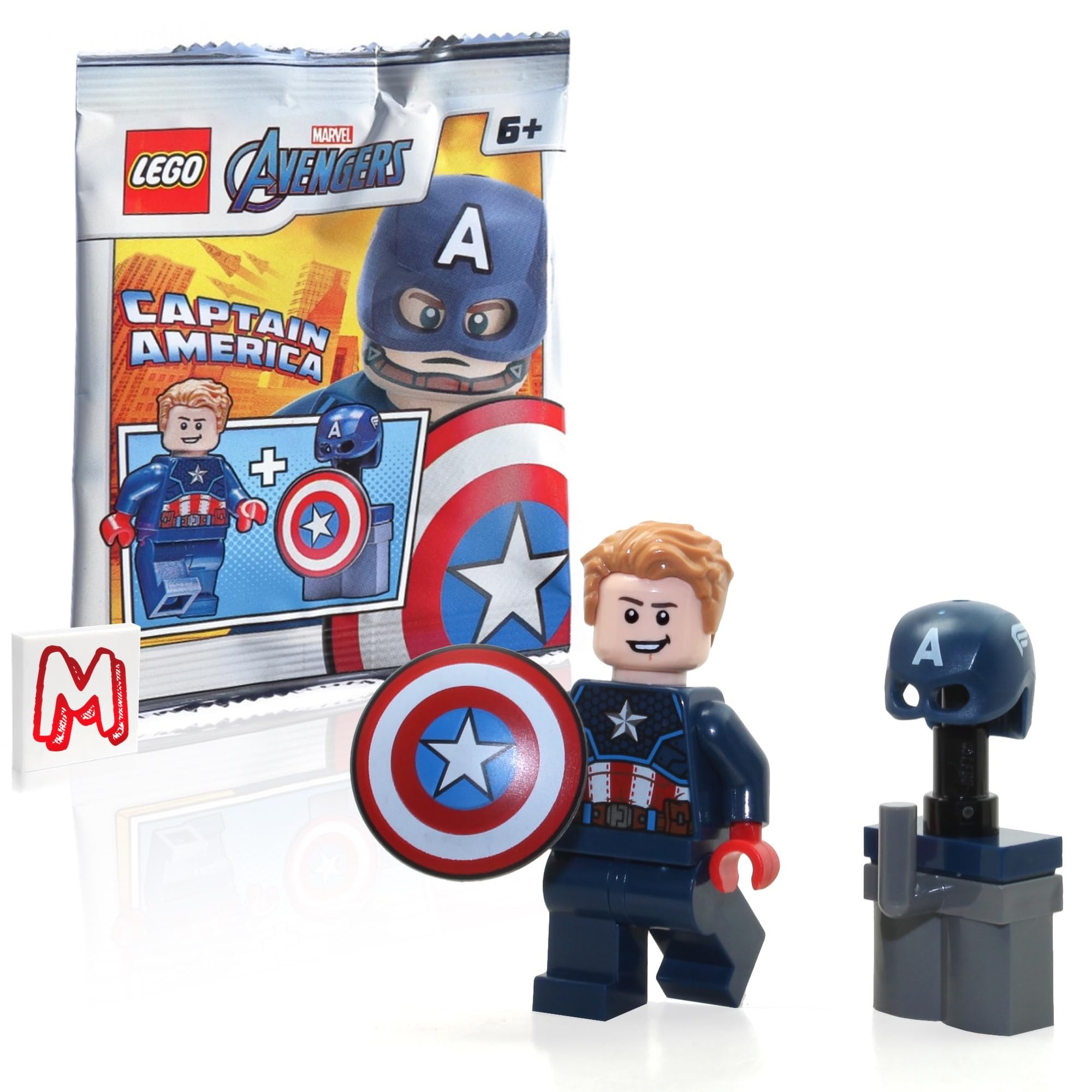 Minifigura Lego Marvel Avengers Super Heroes Capitán América