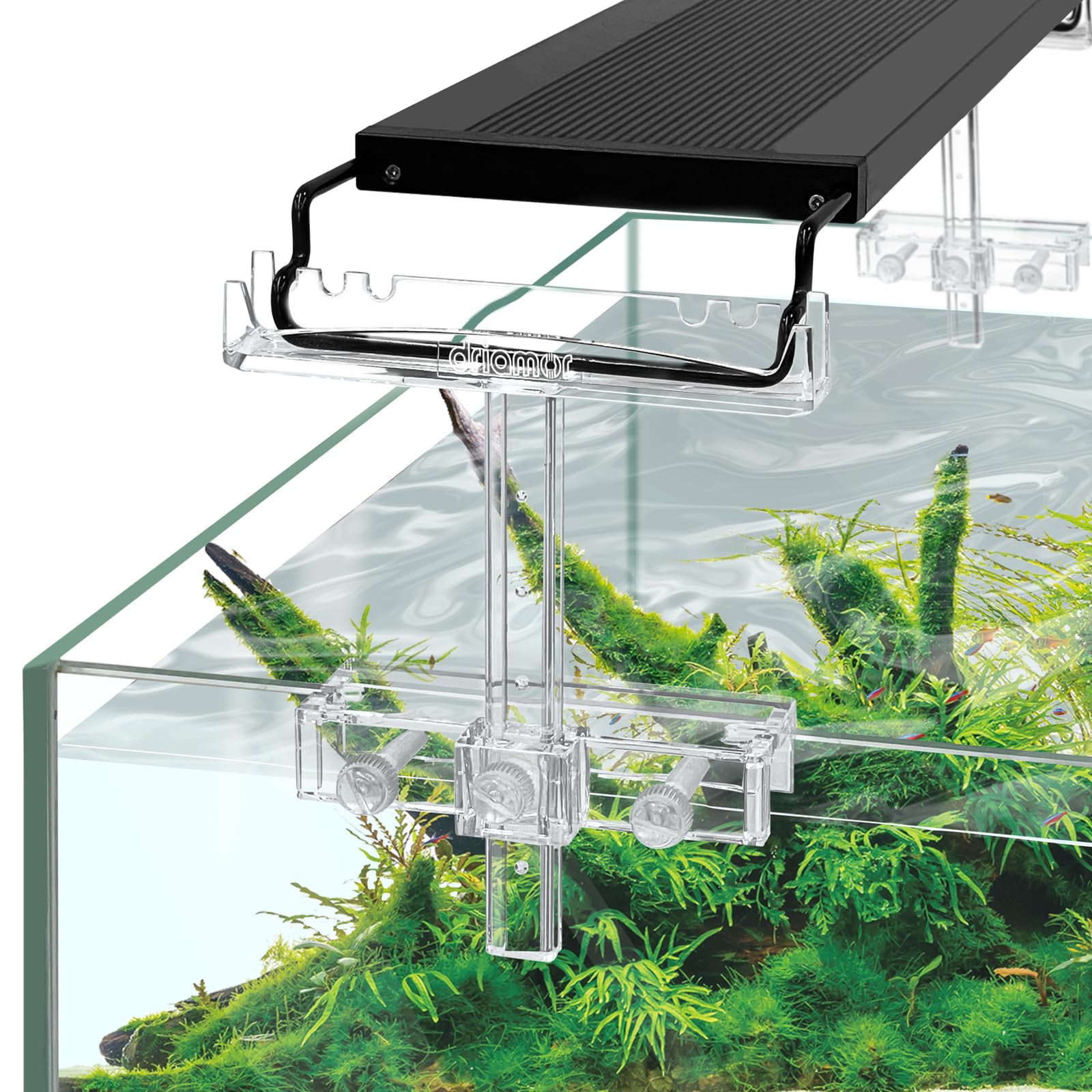 Driamor ajustable para pecera con elevador de luz para acuario