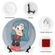 thumbnail image 3 of Hilda Plato decorativo de porcelana fina (bone china), plato decorativo de cerámica para hogar, oficina, soporte de pared, platos decorativos para dormitorio - 6 pulgadas (15 cm), 3 of 6
