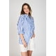 thumbnail image 1 of Camisa Rayada Sara Eclipse azul M, 1 of 4