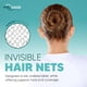 thumbnail image 3 of Mallas para el pelo Pruvade Invisible 24 Mesh para mujeres y hombres, 100 unidades, 3 of 8
