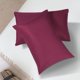 thumbnail image 4 of PiccoCasa Fundas de Almohada de Microfibra Suave Juego de 2 Fundas de Almohada King Vino 20"x36", 4 of 7