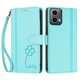 thumbnail image 3 of Funda Cartera Trébol para Motorola Moto G34 5G con Ranuras Tarjetas y Carga Inalámbrica Verde menta, 3 of 6