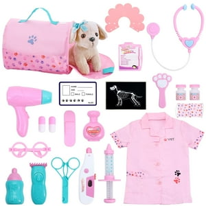 Kit Toy Doctor Holycco Para Niños Con Set De Juego Veterinario Y Juguete Para Perros