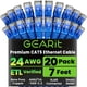 thumbnail image 1 of Cable de conexión Ethernet GearIt Cat5e de 7 pies, 20 unidades, azul, 1 of 8