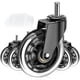 thumbnail image 1 of Ruedas de ruedas Creeper | Conjunto de 5 | Goma de hoja de rodillo | Ruedas pesadas de 3 pulgadas | Hardware de reemplazo incluido | 360 grados sin ruido (negro), 1 of 3