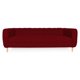 thumbnail image 1 of Sofá Lynette 3 Cuerpos Felpa Rojo, 1 of 4