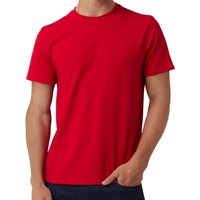 Camisa Dkny De Algodón Suave, Corte Clásico, Cuello Redondo, Roja