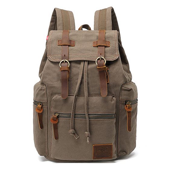 Mochila AUGUR Lona Vintage de alta capacidad 45L