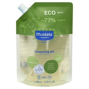 Gel Limpiador Mustela Certificado Orgánico Eco-Refill 400 Ml