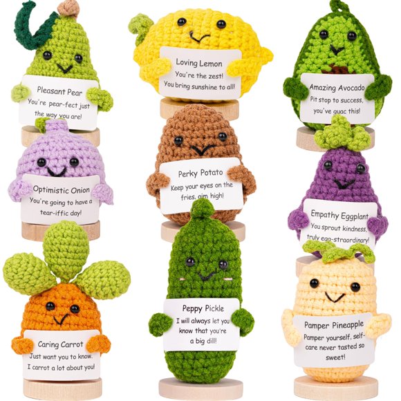 Set de 9 Figuras de Verduras Hechas a Mano – Cheerspace