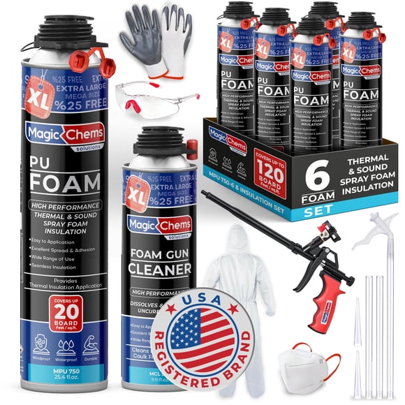 Kit Aislante De Espuma En Aerosol De 750 Ml (6 X 750 Ml)