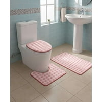 Mylhogar - Juego De Alfombras De Baño 3 Piezas Suaves Y Absorbentes