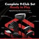 thumbnail image 2 of Set de Palos de Golf Stix 9 Piezas para Diestros con Varillas de Grafito, 2 of 6