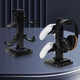 thumbnail image 3 of Soporte universal para mandos de juegos con soporte para auriculares, iluminación RGB y puertos USB Hub, soporte giratorio compatible con PS5/Xbox/Switch - 4 mandos y organizador de auriculares-Negro, 3 of 10