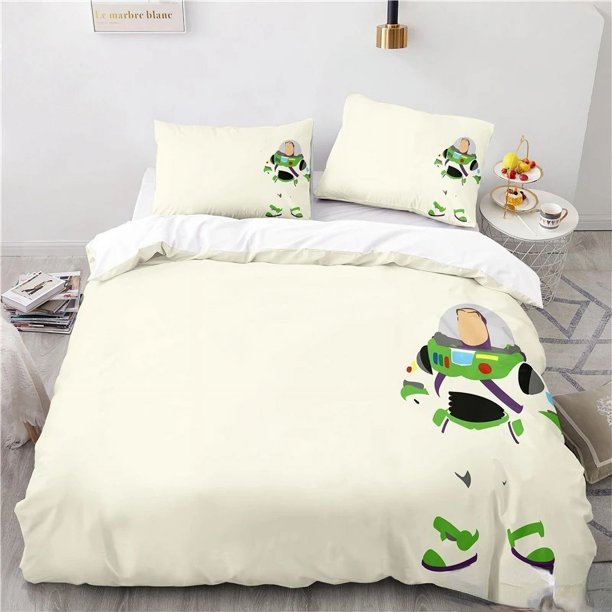 Cartoon Toy Story Bed Cover Set, Duvet Bed Linen ,3d Children Bedding Set, 3-Piece 1 Bed Cover, King Size Bed Sheets