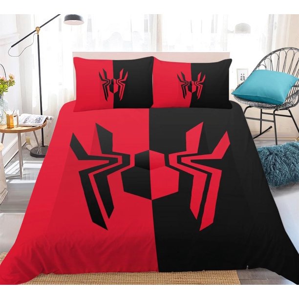 x194 Bed SheetsS-spiders Man Bed Set Duvet Cover Comforter Bedding Sets Bed Sheets Twin Size Bedding Linen x People x 3-Piece Bedding Set (1 Duvet Cover + 2 Pillow Shams) nj194