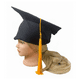 thumbnail image 5 of Birrete Juvenil Adulto Negro Graduación, 5 of 7