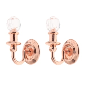 Magideal - 2X Lámpara Casa De Muñecas Apliques De Pared Led Muñeca Simulación Habitación Decoración Para Casa De Muñecas Sala De Estar Modelo De Luz En Miniatura Oro Rosa