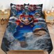 thumbnail image 1 of Super Mario Duvet Cover Set 3 Piece Bedding Set Double Sided Printing Decorative Comforter Cover Set, 1 of 5
