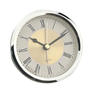 Bothyi - Reloj Redondo Con Inserto Moderno Con Números Romanos Para Sala De Estar, Dormitorio, Escuela, Plata