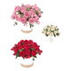 thumbnail image 2 of Peonías artificiales ramo flor de seda fucsia, 2 of 3