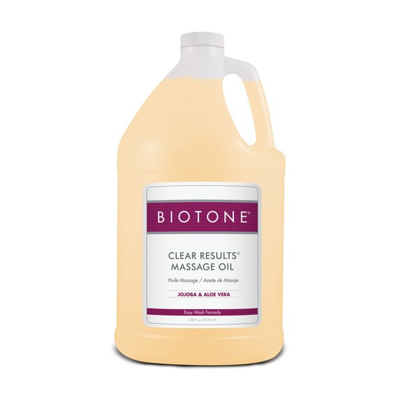 Aceite de masaje Biotone Clear Results 3,8 L con aceite de jojoba y aloe