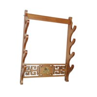 Magideal - Soporte Para Espadas Samuráis, Soporte Para Katanas, Decoración De Pared, Resistente, Para Escritorio, Oficina 4 Capa