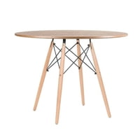 Pandalino - Mesa Redonda Shanna 100Cm: Estilo Contemporáneo Para Tu Comedor Cafe 100Cm