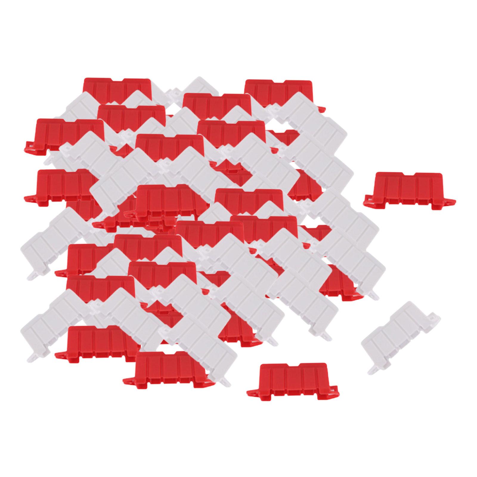 Magideal - 50X Rc Coche Barreras De Carretera Rc Barreras De Pista Control Remoto Accesorios De Coche Rc Barrera De Carretera Modelo Rc Barricadas Para Camión 1: