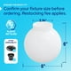 thumbnail image 2 of Globo de repuesto para poste de luz KastLite de acrílico blanco de 6", 2 of 9