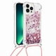 thumbnail image 1 of Funda FOXDOCK para iPhone 13 Pro Max con Cuerda Ajustable, Brillo Líquido, Protección Antigolpes y Lente – Ideal para Regalo, 1 of 6