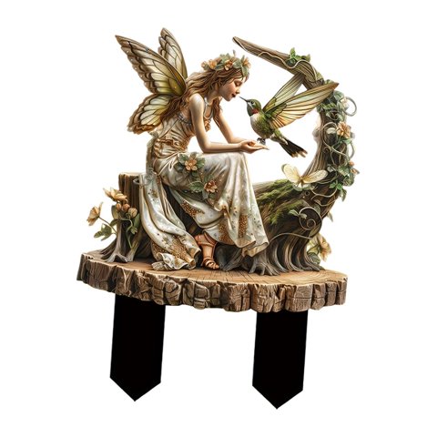 Magideal - Estaca Decorativa De Hadas Para Jardín, Letrero Acrílico 2D, Decoración Artística De Patio, Decoración De Macetas Para Patio, Decoración Interior Y Ex