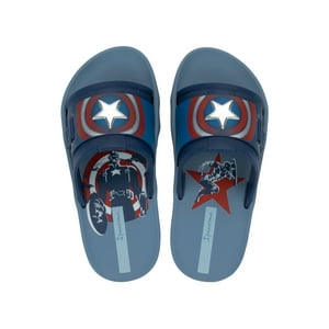 Sandalia Infantil Azul Capitan America Action Ipanema