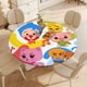 thumbnail image 4 of PLIM-theme Fitted Round Tablecloths Elastic Edged Table Covers Waterproof Table Cloth for Kitchen Holiday Party Tables Decor 120cm, 4 of 6