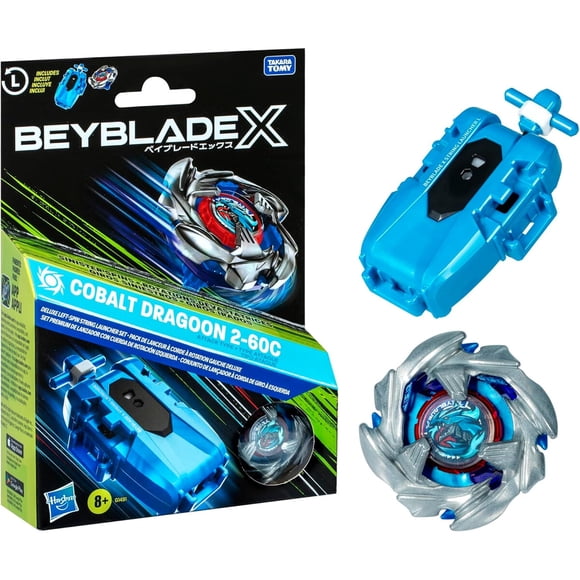 Beyblade X Cobalt Dragoon 260c Lanzador Cuerda Giro Izquierdo