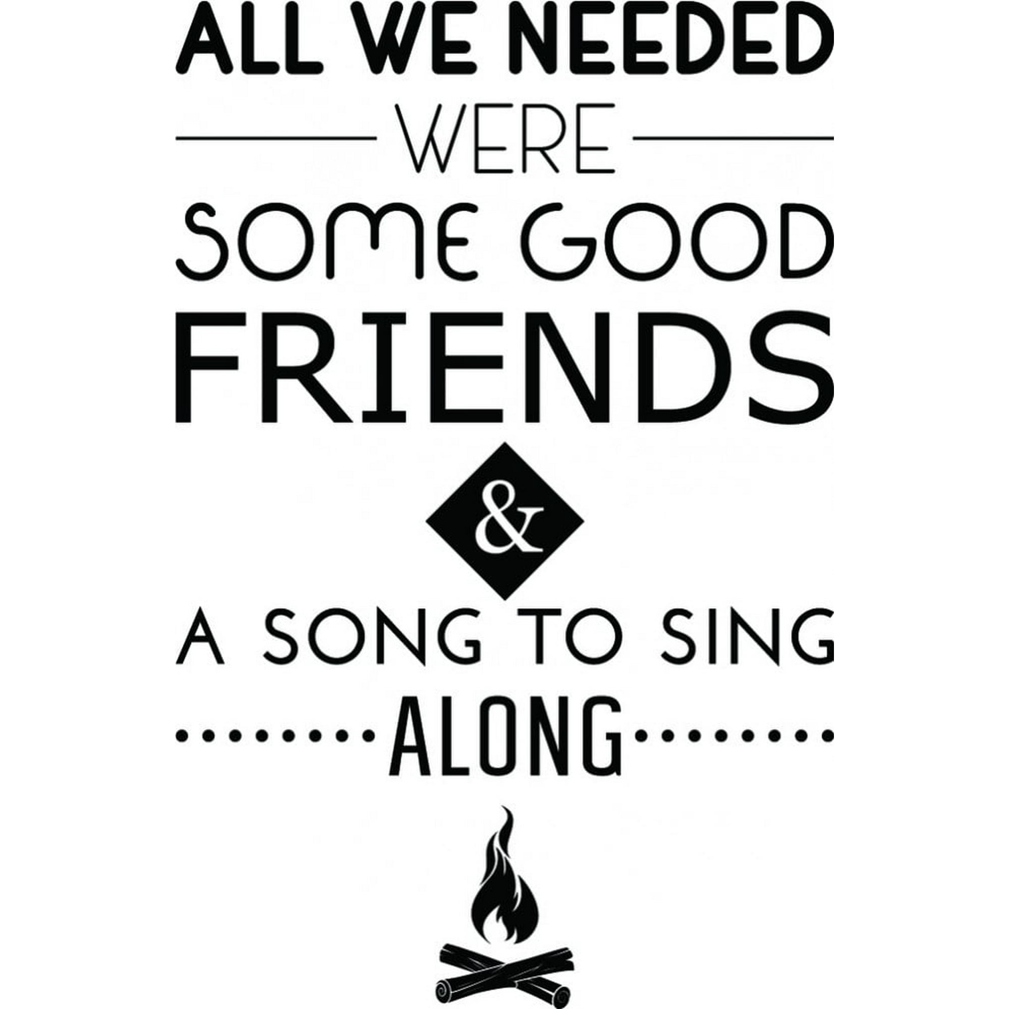 Rienda Libre Graphics - Decomural Good Friends And Songs Camping Ws-46155
