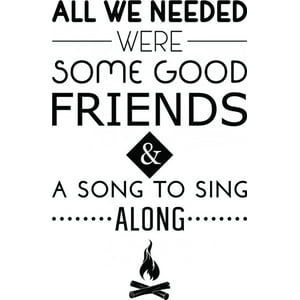 Rienda Libre Graphics - Decomural Good Friends And Songs Camping Ws-46155