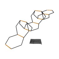 Magideal - Escalera De Agilidad Para Fútbol, Escalera De Velocidad Multifunción Con Bolsa De Transporte, Escalera De Entrenamiento Para Fútbol, Escalera De Juego 8 Cuadrículas