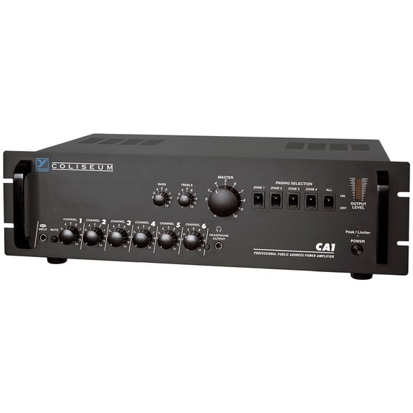 Amplificador Yorkville CA1 70V 6 Canales para PA Montaje en Rack