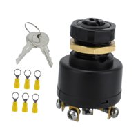 Magideal - Interruptor De Encendido Marino De Alto Rendimiento Con 2 Llaves Para Fueraborda, Resistente, Empuje Para Estrangular, Accesorios De Fácil Instalación